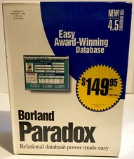 Borland Paradox V4.5 New/Sealed HTF