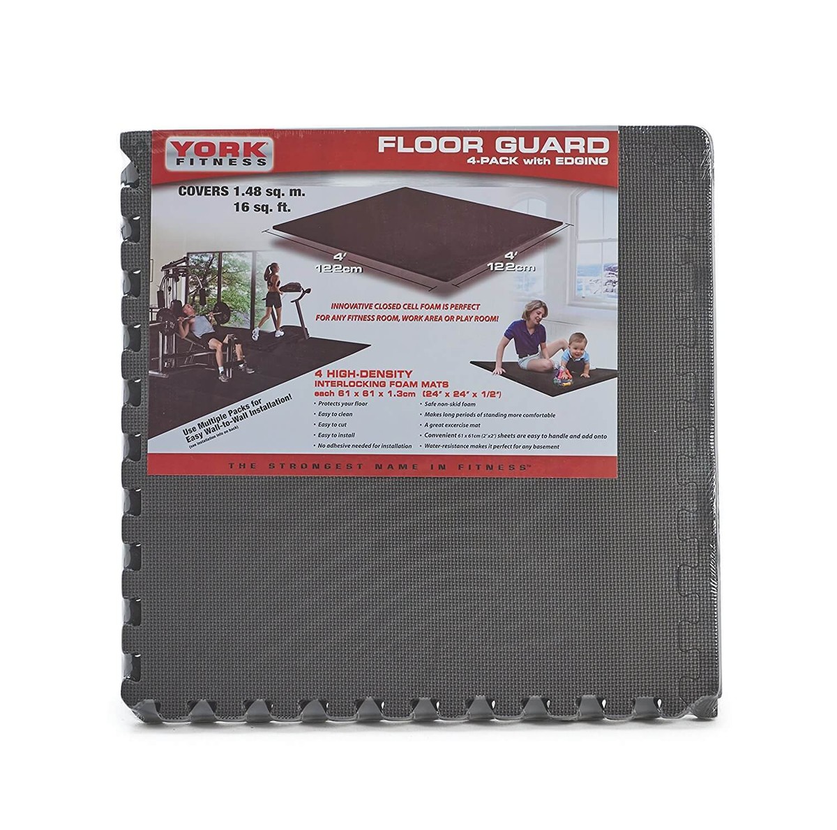 York Floor Guards Interlocking Jigsaw Mat Protection For Gym Equipment Flooring eBay