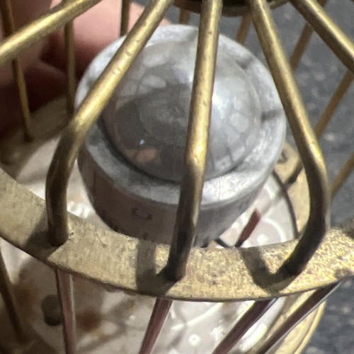 Vintage J.Kaiser GMBH Messing Vogelkäfiguhr No (0) Jewels unjustiert-Germany-FUNKTIONIERT! - Bild 18 von 24