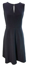 CALVIN KLEIN Gray A-Line Dress 4 Sleeveless Sheath Keyhole Knee Length