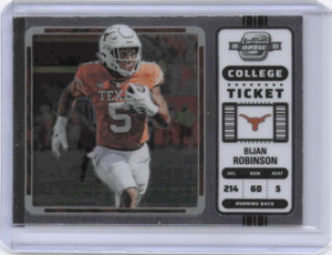 2023 Chronicles Contenders Optic Silver Draft Picks Bijan Robinson #9 RC Falcons