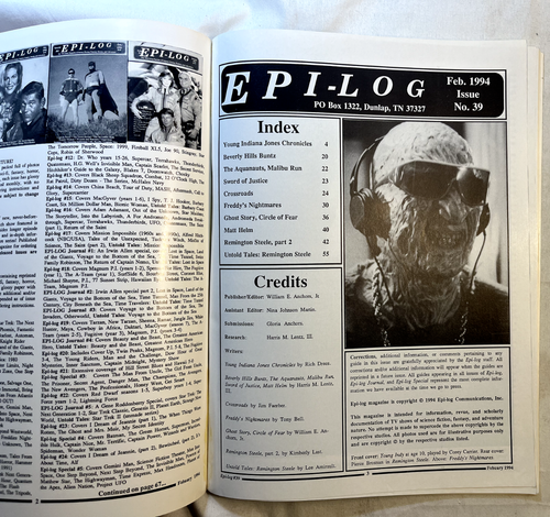 EPI-LOG MAGAZINE #39 FEB 1994 YOUNG INDIANA JONES CHRONICLES FREDDY'S NIGHTMARES - Imagen 4 de 4