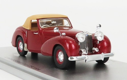 MODELLINO AUTO EPOCA STATICO TRIUMPH ROADSTER 1949 ROSSO MODELLISMO SCALA 1:43 - Foto 4 di 7