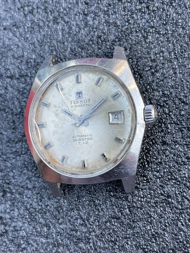Vintage Tissot Visodate Automatic Seastar T12 Date Watch Estate Sale Running - Picture 2 of 14