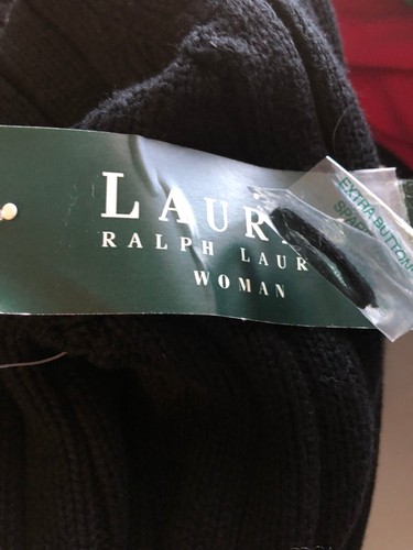 Ralph Lauren black pullover bulky sweater with 1/4 zipper - Picture 9 of 9