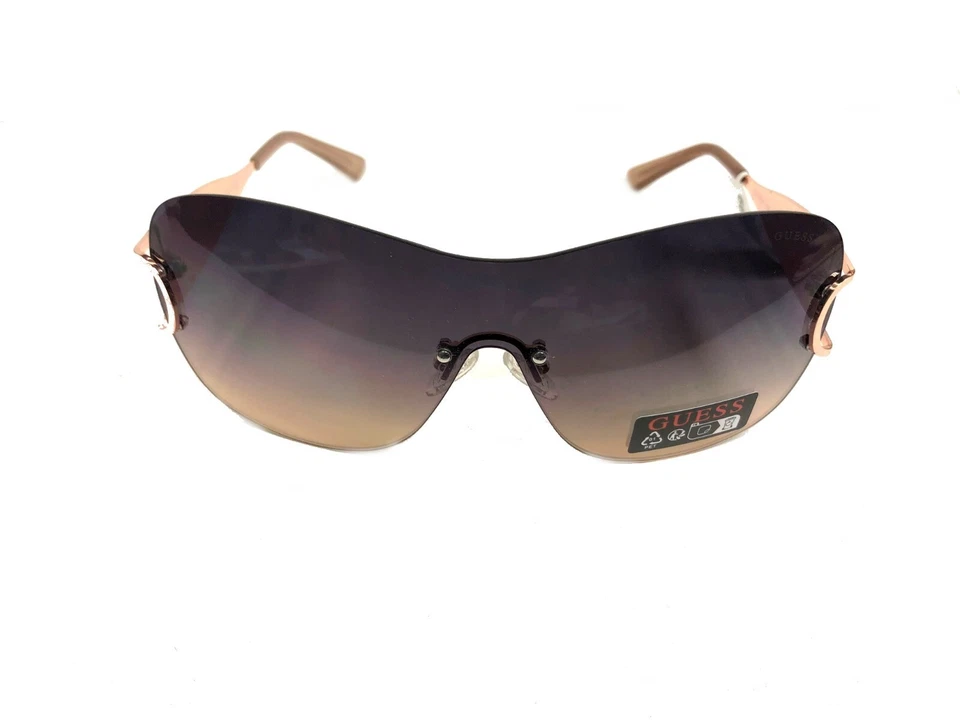 Новые женские солнцезащитные очки GUESS GO00038 28B розовое золото/серый розовый крошечный дефект - Изображение 4 из 4
