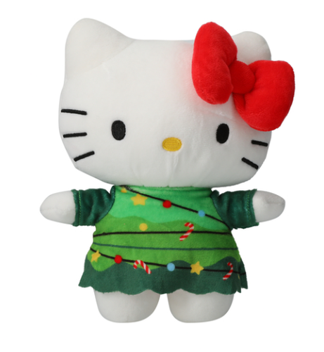 Sanrio Hello Kitty Holiday Weihnachtsbaum Plüsch 8 Zoll Holiday Edition 2023 Neu mit Etikett - Bild 1 von 3
