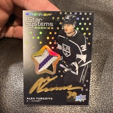 2021-22 Upper Deck Premier Alex Turcotte Star Systems Rookie Patch Auto 25/25