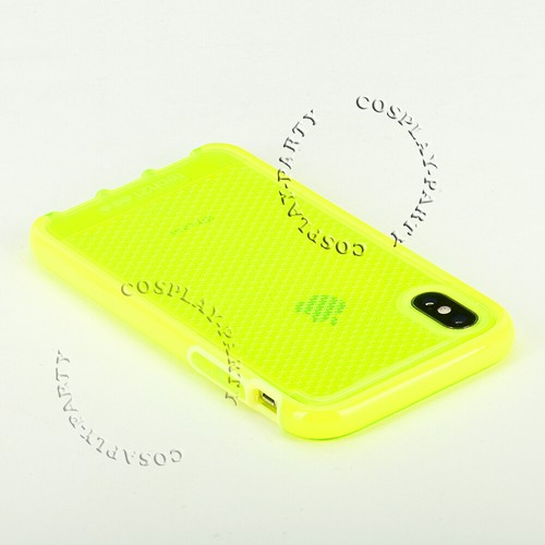 Tech21 Evo Check iPhone X & iPhone Xs FlexShock Snap Case Hülle - Neon Gelb - Bild 6 von 7