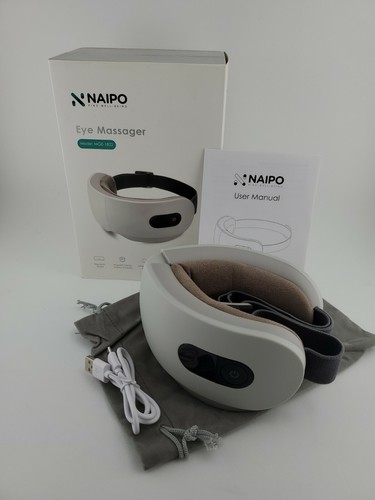 Naipo MGE-1822 Eye Massager W/Heat Vibration/Air/Foldable - Beige - Open Box - Picture 5 of 6