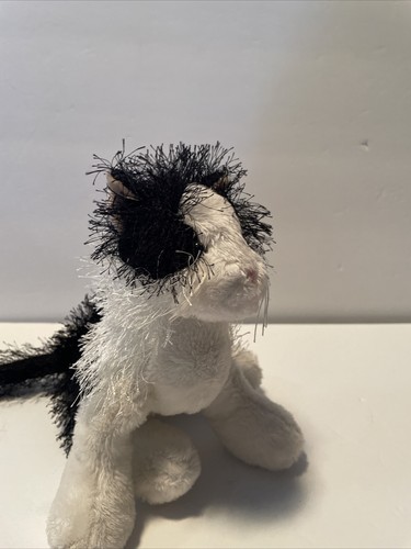 Ganz Webkinz Black & White Cat Plush Stuffed Animal HM016 NO CODE - Picture 1 of 2