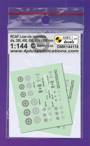 DMK144118 Mark 1 Decals 1:144 Royal Canadian Air Force RCAF Low-vis Insignia - 第 2/2 張圖片