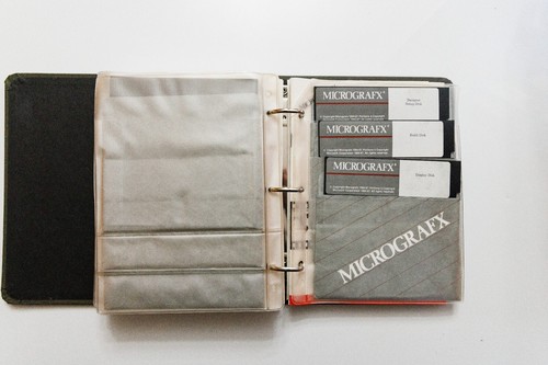 Vintage Micrografx Designer Graphic Design System Foe Windows 5.25 Floppy Rare - Picture 12 of 16