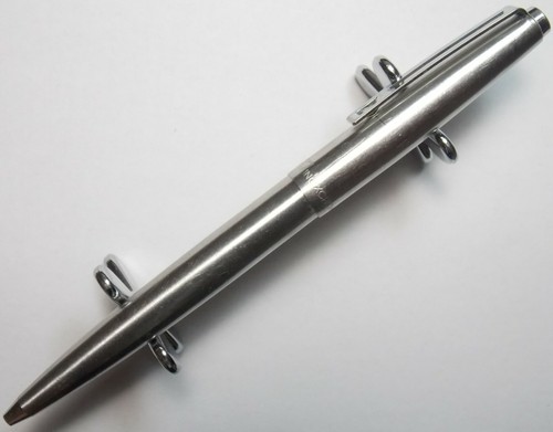 SPAIN INOXCROM 77 BALLPOINT PEN BRUSHED STEEL CT - Picture 2 of 10
