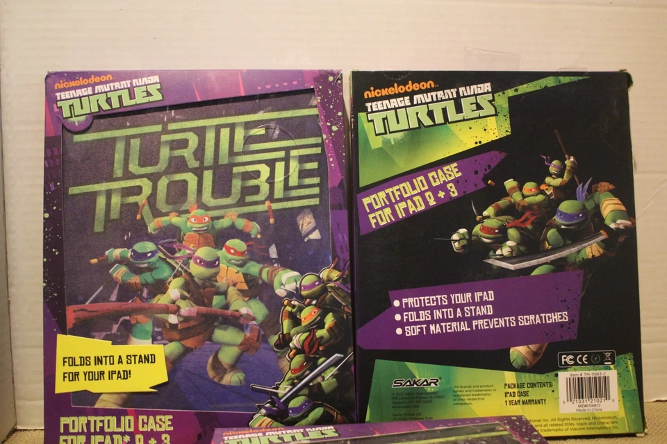 Lote de 3 fundas portafolio Nickelodeon Teenage Mutant Ninja Turtles para iPad 2-3 Foto 3 de 4