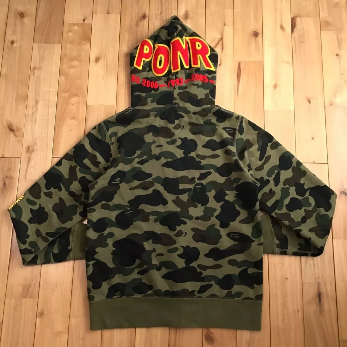 Bape ponr shark hoodie green sales