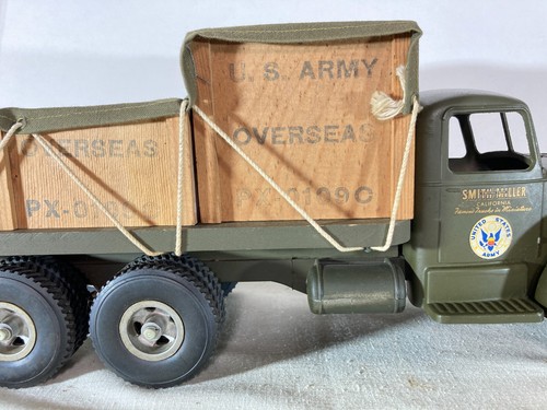 Vintage Smith Miller Smitty Toys Green United States Army Truck - Picture 3 of 12