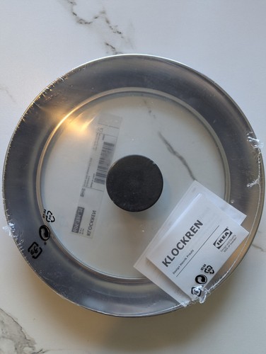 IKEA KLOCKREN 21cm Pot Lid Stainless Steel Glass - Brand New Sealed - Picture 3 of 3
