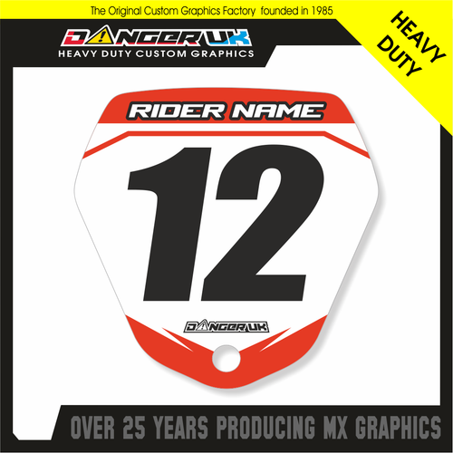 REVVI 12 - 16 INCH PLUS CUSTOM FRONT NUMBER BOARD GRAPHIC STICKER DECAL - Picture 19 of 20
