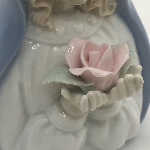 Madonna Jungfrau Maria Porzellan Kopf Büste Figur Statue Rose in Händen 4" klein - Bild 10 von 16