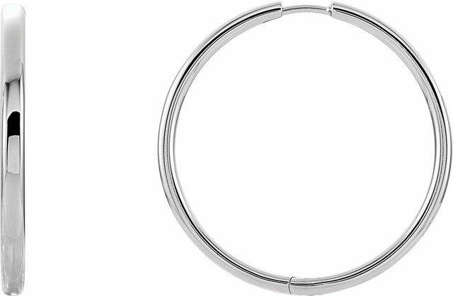 Argent Sterling 29 MM à Charnières Boucles D'Oreilles Créoles Argent Sterling 29 MM à Charnières Boucles D'Oreilles Créoles