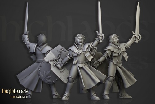 Sisters and Mother Superior Warband, Wargames Divine Holy Nun Warrior Miniature - Picture 5 of 6