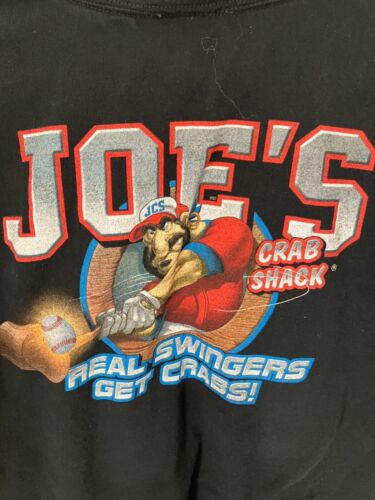 Joe's Crab Shack Pinch Hitter T-Shirt a 2 lati, Nero, XL - Foto 5 di 5