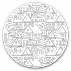 2 x Vinyl Stickers 25cm - House Drawings Illustrations Art Cool Gift #21315