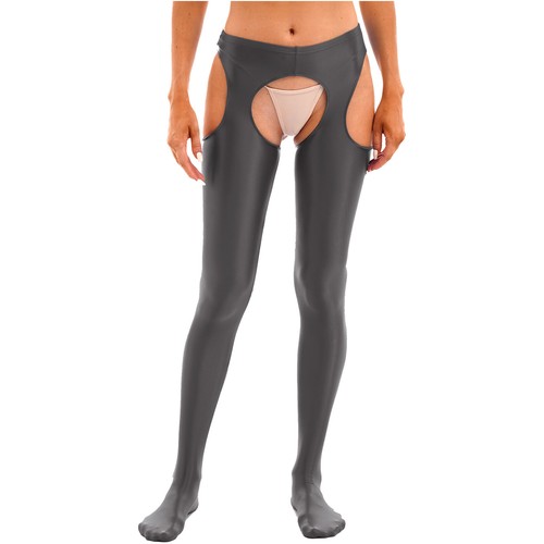 Women Tights Smooth Lingerie High Waist Pantyhose Hollow Out Underpants Oily - Picture 86 of 116