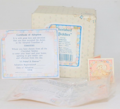 CHERISHED TEDDIES FIGURINE TIMOTHY "A FRIEND IS FOREVER" 1994 NIB 910740 - Picture 7 of 7