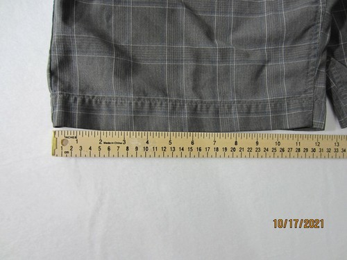 Champs Sports Shorts Mens 34 Black Gray Blue Chino Pockets Outdoor Casual Men - Picture 5 of 12