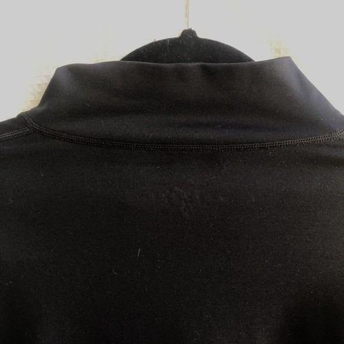 Paradox Mens Med Base Layer Black Long Sleeve Pullover Top Poly Spandex 1/4 Zip - Picture 7 of 9