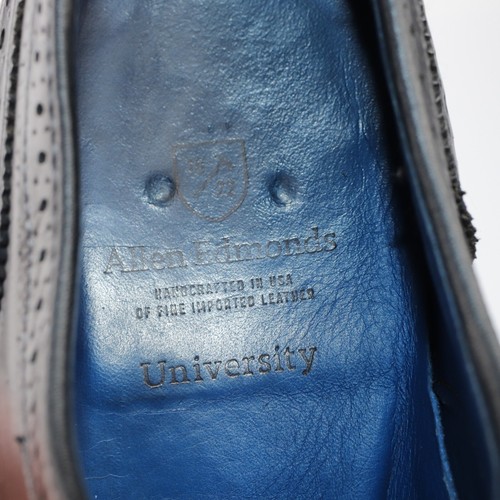 Allen Edmonds Herren University Oxford Größe 10,5 D schwarz Brogue eleganter Schuh Dainite - Bild 13 von 21