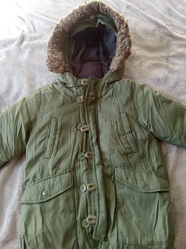 Gap Toddler Boy Winter Coat Jacket Size 4 Years Green Insulated Water Resistant - Bild 4 von 6