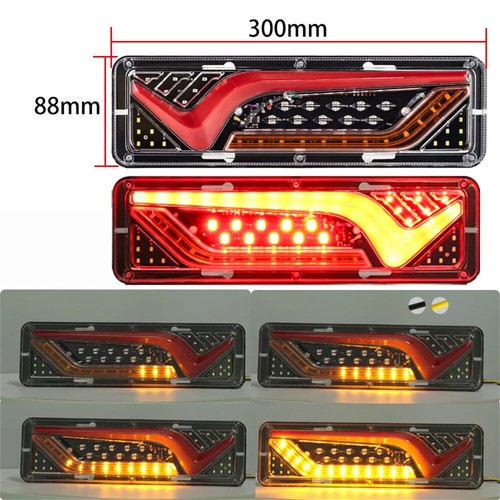 2pcs LED trailer taillight car truck trailer taillights lighting 12V-24V de - Picture 5 of 8