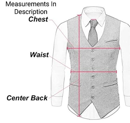 Custom Bespoke Three Piece Gray Blue Stripe Vest Slim Suit 44R Pants 33X30 - Picture 17 of 17
