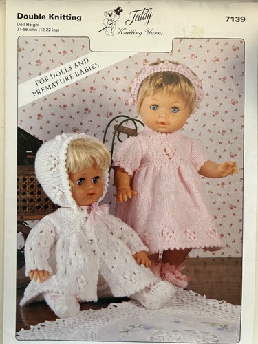 Baby Doll & Doll Clothes Knitting Patterns. Assorted Patterns Used. - Picture 25 of 31