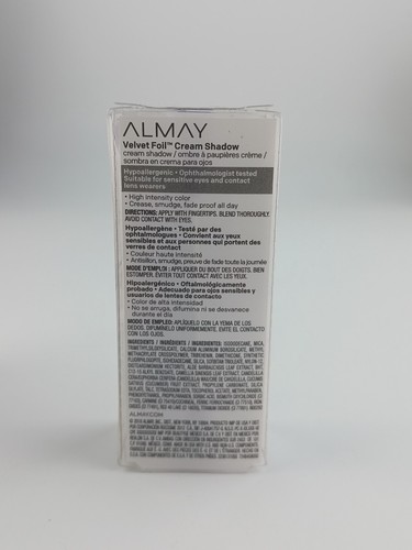 2 PACK ALMAY VELVET FOIL CREAM SHADOW 24HR WEAR 050 VELVET EYELET - Picture 6 of 8