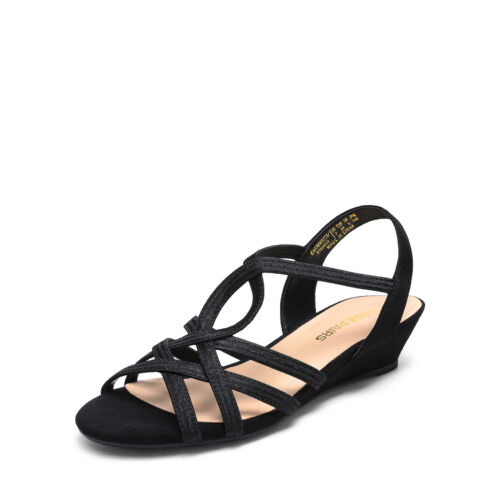 Women Classic Wedge Sandals Comfortable Low Heel Vacation Summer Beach Sandals - Picture 9 of 39