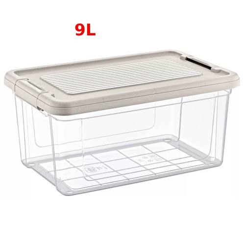 Plastic Food Storage Pantry Box Handle Lock Clip Container Meal Carrier with Lid - Picture 10 of 12