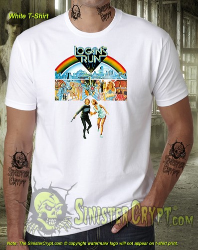 Camiseta Logan's Run, película vintage de ciencia ficción legans de los años 70, tallas: pequeña a 6X - Imagen 4 de 4