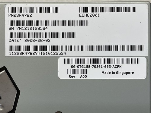 IBM LTO ULTRIUM3 95P2012 TG158 23R4762 SCSI TAPE DRIVE YN1210129594 - Picture 7 of 9