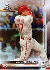2019 Bowman Platinum #63 Rhys Hoskins Philadelphia Phillies