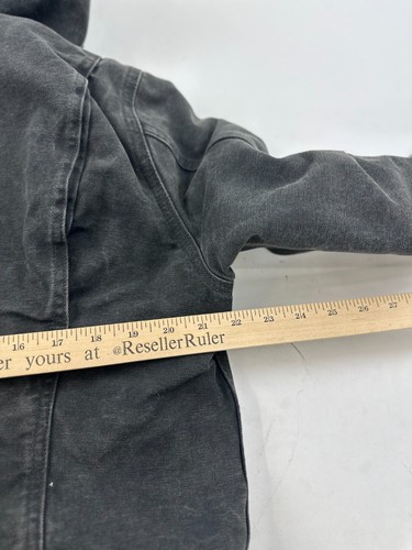 Carhartt Jacket Womens Medium Black Sherpa Lined Workwear WJ141 Hooded Full Zip - Picture 12 of 12