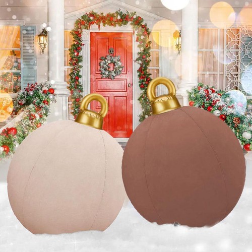 Giant Inflatable Velvet Christmas Balls 18/24 Inch Festival Outdoor Decorat V2U4 - Picture 12 of 21