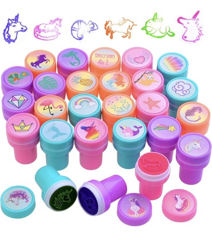 Stempelset | 26 x Einhornstempel | CRAZE | 4 Farben Stempel - Bild 2 von 6