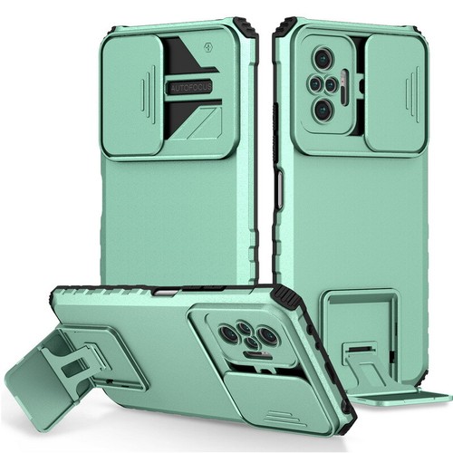 Custodia protezione fotocamera slide per Xiaomi Poco X5 Redmi Note 12 11 Pro Stand Cover - Foto 19 di 20