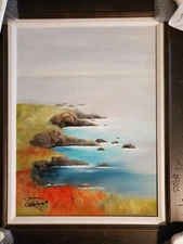 Jana & Charles Lee Original Acrylic Painting on Canvas (The Rainbow Has Landed)