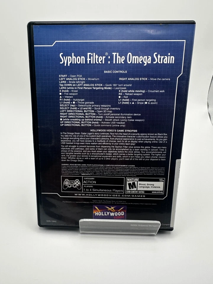 Juego SONY PlayStation 2 - Filtro Syphon: The Omega Strain (solo estuche y disco de juego) Foto 3 de 4
