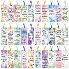 120 Pack Bible Verse Bookmarks Christian Inspirational Scripture Page Marker